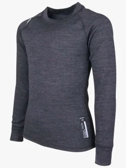 Lindberg Merino Skiundertøj JR Merinomix, Black Melange