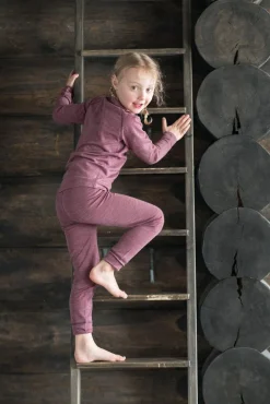 Lindberg Merino Skiundertøj JR Merinomix, Dry Rose