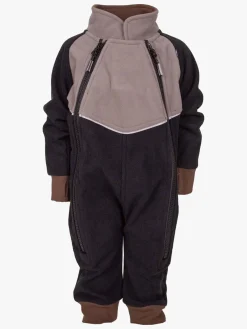 Lindberg Stormy Vindtæt Fleecedragt, Sort/Grå
