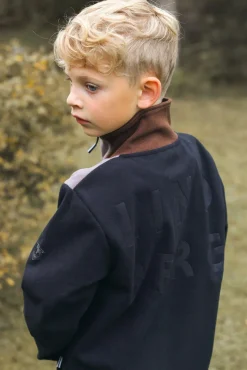 Lindberg Stormy  Vindtæt Vindtæt Fleecetrøje, Sort/Grå