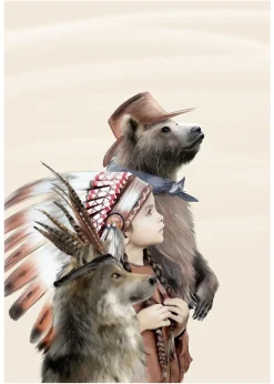 Linn Wold Plakat 50x70 Lille Headdress