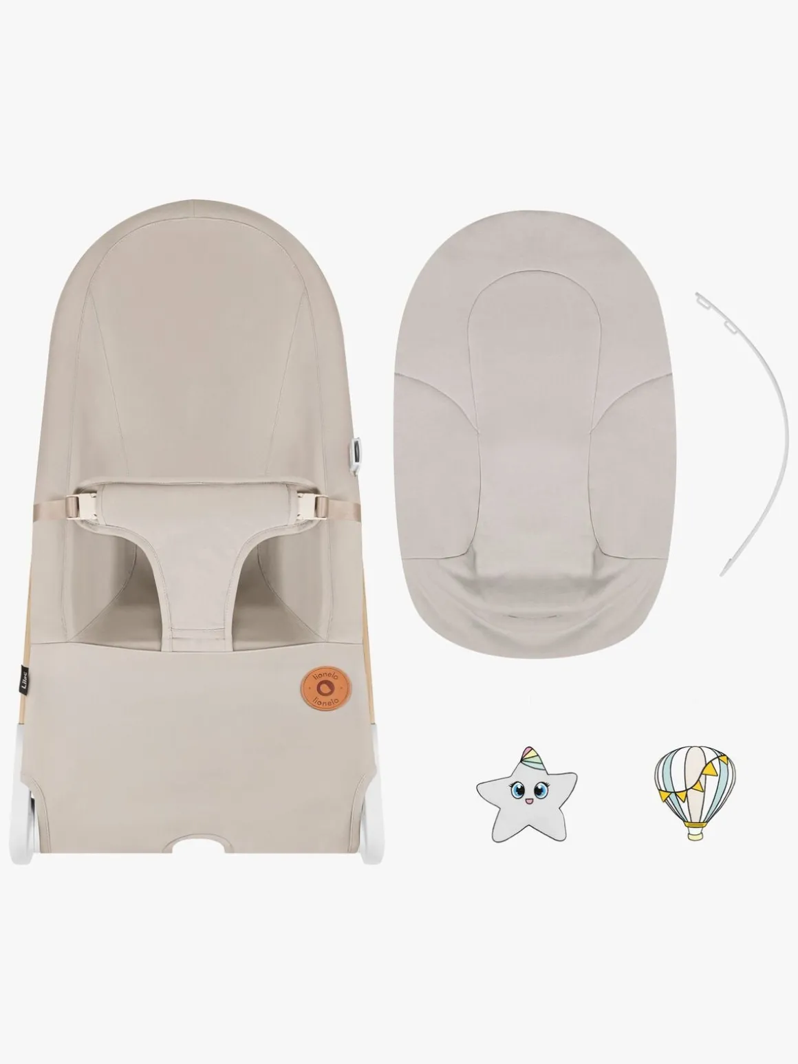 Lionelo Skråstol LILAC, Beige Sand