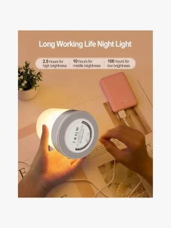 Lippa Colorful Touch Natlampe, Hvid