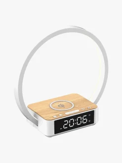 Lippa Natlampe med Vækkeur, Hvid