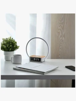 Lippa Natlampe med Vækkeur, Hvid