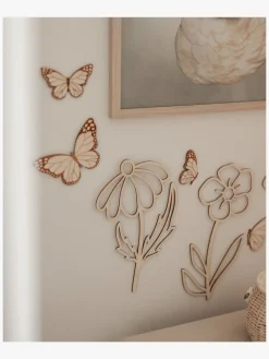 Liswycina Flowers & Butterflies Vægdekoration