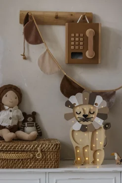 Little Lights Lampe Løve, Cappuccino