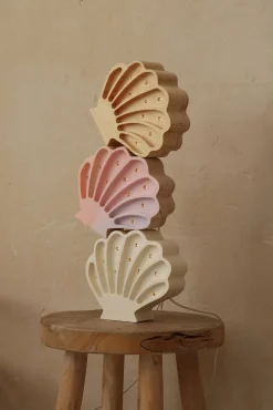 Little Lights Lampe Muslingeskal, Mermaids Pink