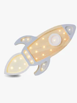 Little Lights Lampe Rumraket, Grey Wood