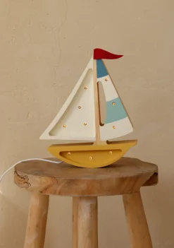 Little Lights Lampe Sejlbåd, Sennepsgul