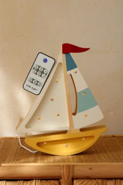 Little Lights Lampe Sejlbåd, Sennepsgul