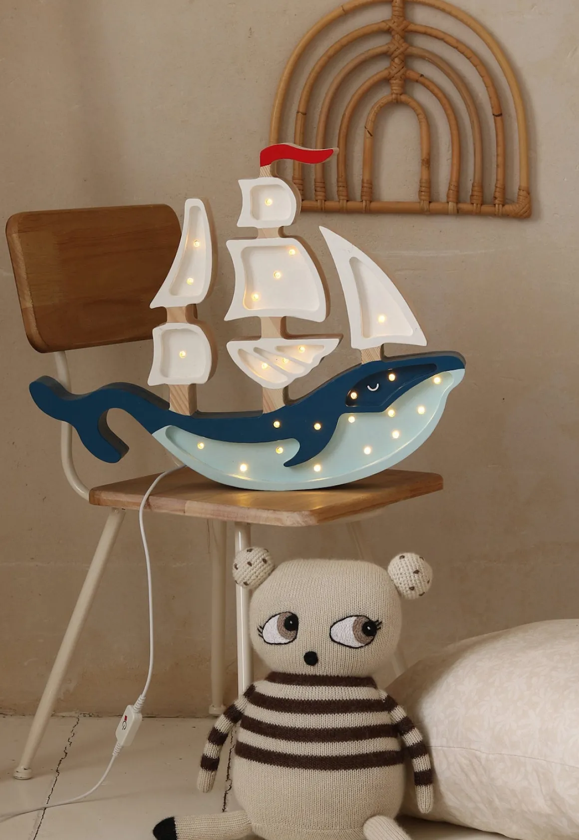 Little Lights Lampe Skib, Navy