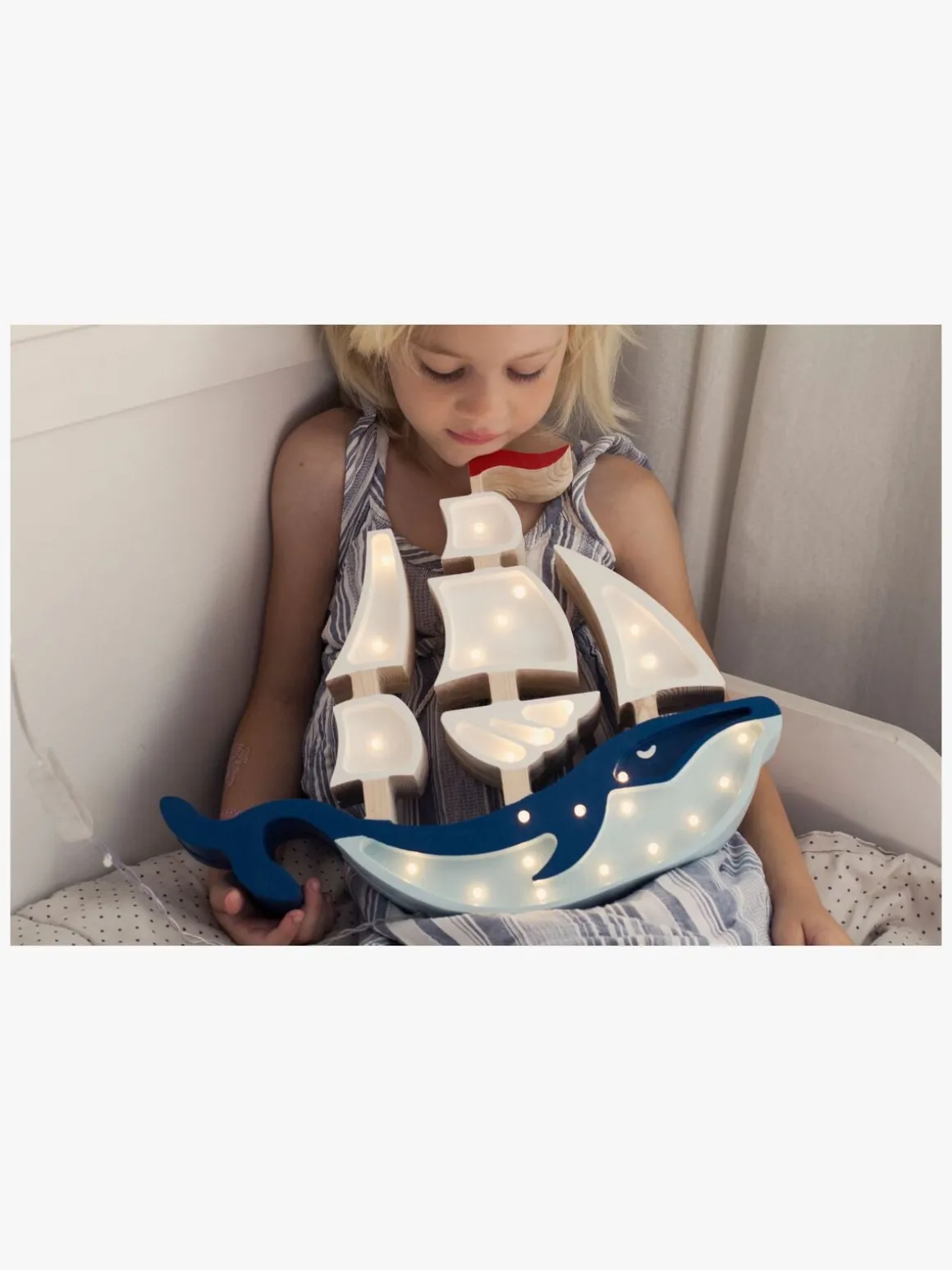 Little Lights Lampe Skib, Navy