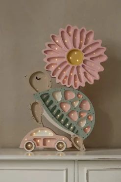 Little Lights Lampe Skildpadde, Seafoam Pink