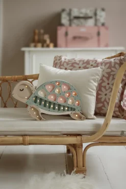 Little Lights Lampe Skildpadde, Seafoam Pink