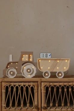 Little Lights Lampe Traktor, Coffee Cream