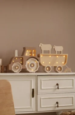 Little Lights Lampe Traktor, Coffee Cream