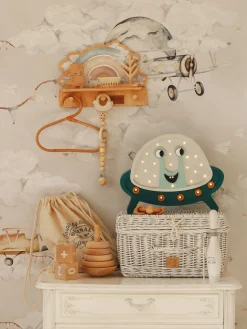 Little Lights Lampe UFO, Sølvfarvet