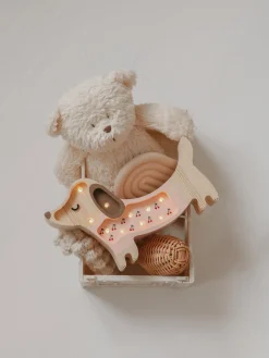 Little Lights Mini Lampe Hundehvalp, Pink