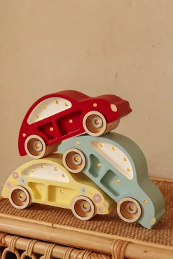 Little Lights Mini Lampe Bil, Retro Blue