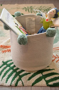 Lorena Canals Opbevaringskurv Bubbly, Natural-Green