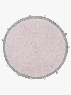 Lorena Canals  Vaskbart Gulvtæppe 120 Bubbly, Lyserød/Grå