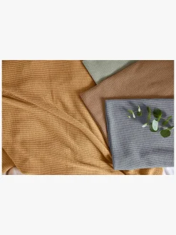 Lässig Strikket Tæppe 80x100, Nubs Camel