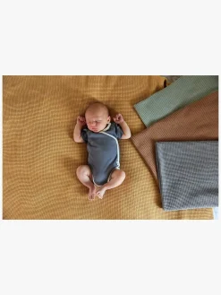 Lässig Strikket Tæppe 80x100, Nubs Camel