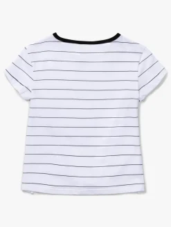 Luca & Lola Barletta Top, White/Black Stripes