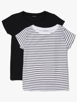 Luca & Lola Fanny Top 2-pak, Black/Stripes