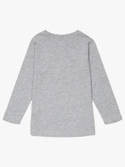 Luca & Lola Gabriel Langærmet T-Shirt, Grey Melange