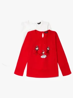 Luca & Lola Martina Top 2-pak, Red/White