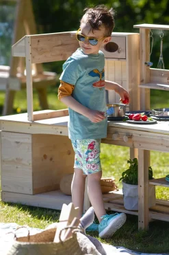 Luca & Lola Riccione T-Shirt 2-pak, Green/White