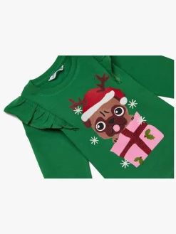 Luca & Lola Top Merry Pugbaby, Green