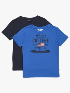 Luca & Lola Tore T-Shirt 2-pak, Blue/Navy