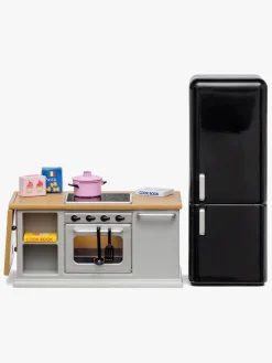 Lundby Dukkehustilbehør Sæt med Komfur og Køleskab