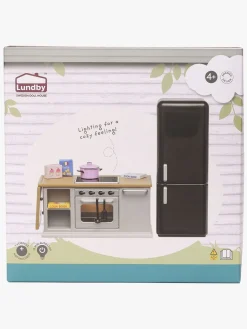 Lundby Dukkehustilbehør Sæt med Komfur og Køleskab