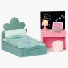 Lundby Teenage Room Set Dukkehustilbehør, Grøn/Lyserød