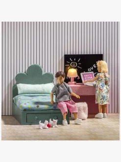 Lundby Teenage Room Set Dukkehustilbehør, Grøn/Lyserød