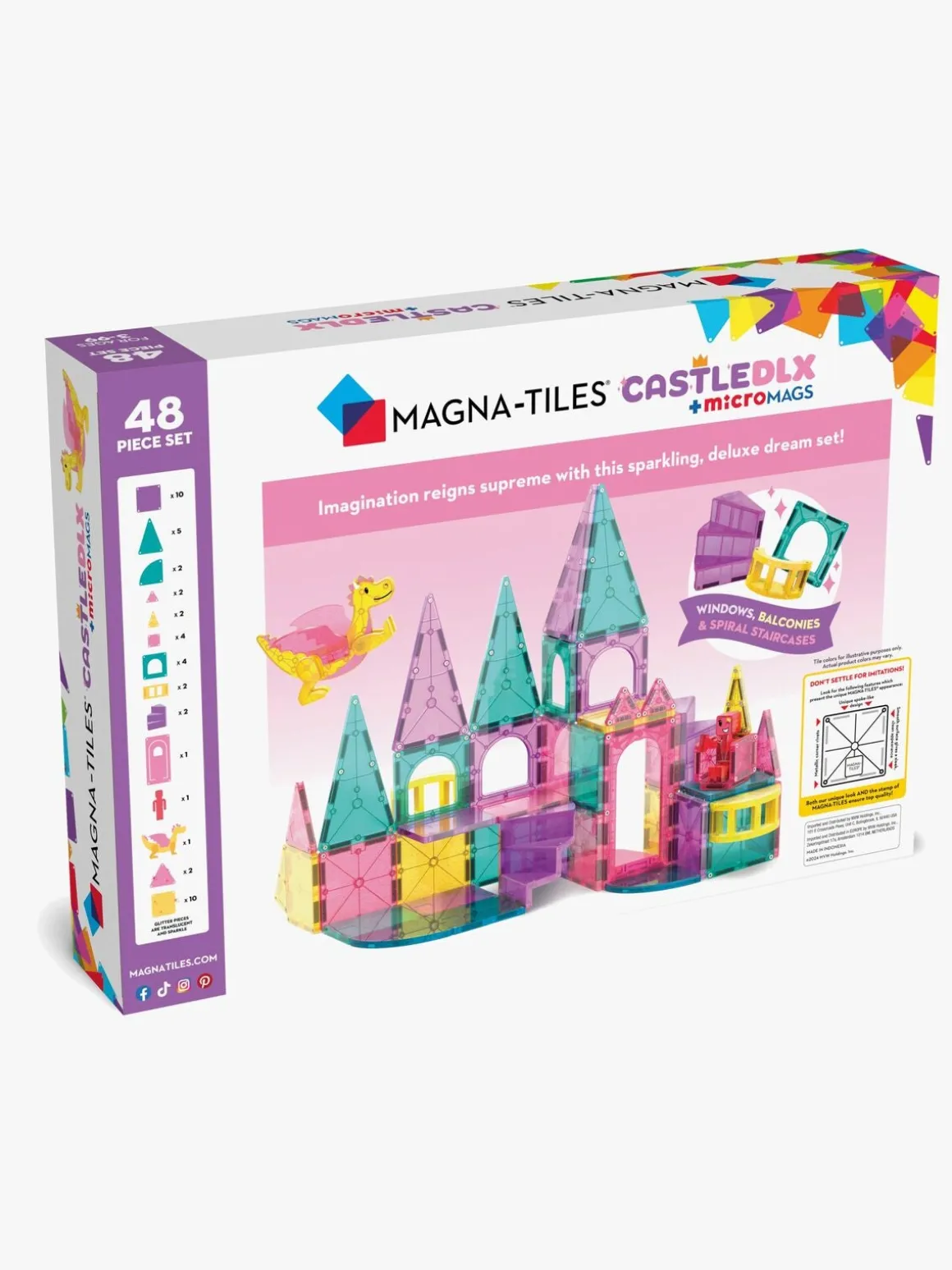 MAGNA-TILES Castle Deluxe Byggesæt 48 Dele