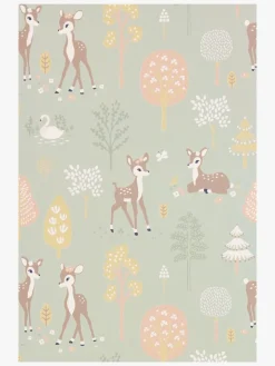 Majvillan Tapet Golden Woods, Dusty Green