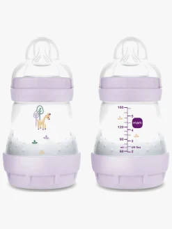 MAM Easy Start Sutteflaske Anti-kolik 160 ml 2-pak, Pink/Neutral