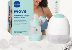 MAM Move Wearable Single Brystpumpe, White