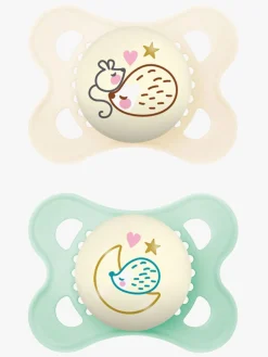 MAM Original Night Sutter 0-6m 4-pak, Pink/Neutral