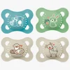 MAM Original Silikone Sutter 0-6m 4-pak, Blå/Neutral