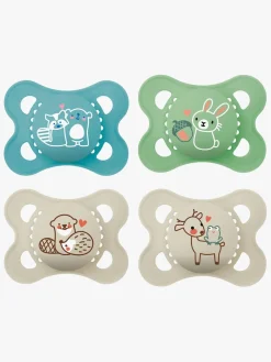 MAM Original Silikone Sutter 0-6m 4-pak, Blå/Neutral