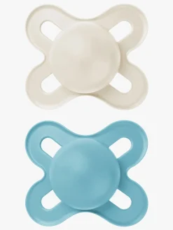 MAM Original Start Silikone Sutter 0-2m 2-pak, Blå/Neutral