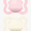 MAM Supreme Silikone Sutter 0-6m 2-pak, Pink/Neutral