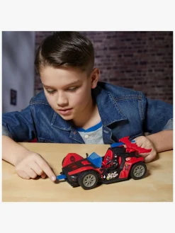 Marvel Spider-Man Epic World of Actionfigur med Bil - Miles Morales Remix Blast-Racer