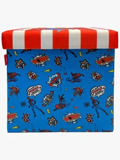 Marvel Spider-Man Puf med Opbevaringsboks, Multifarvet